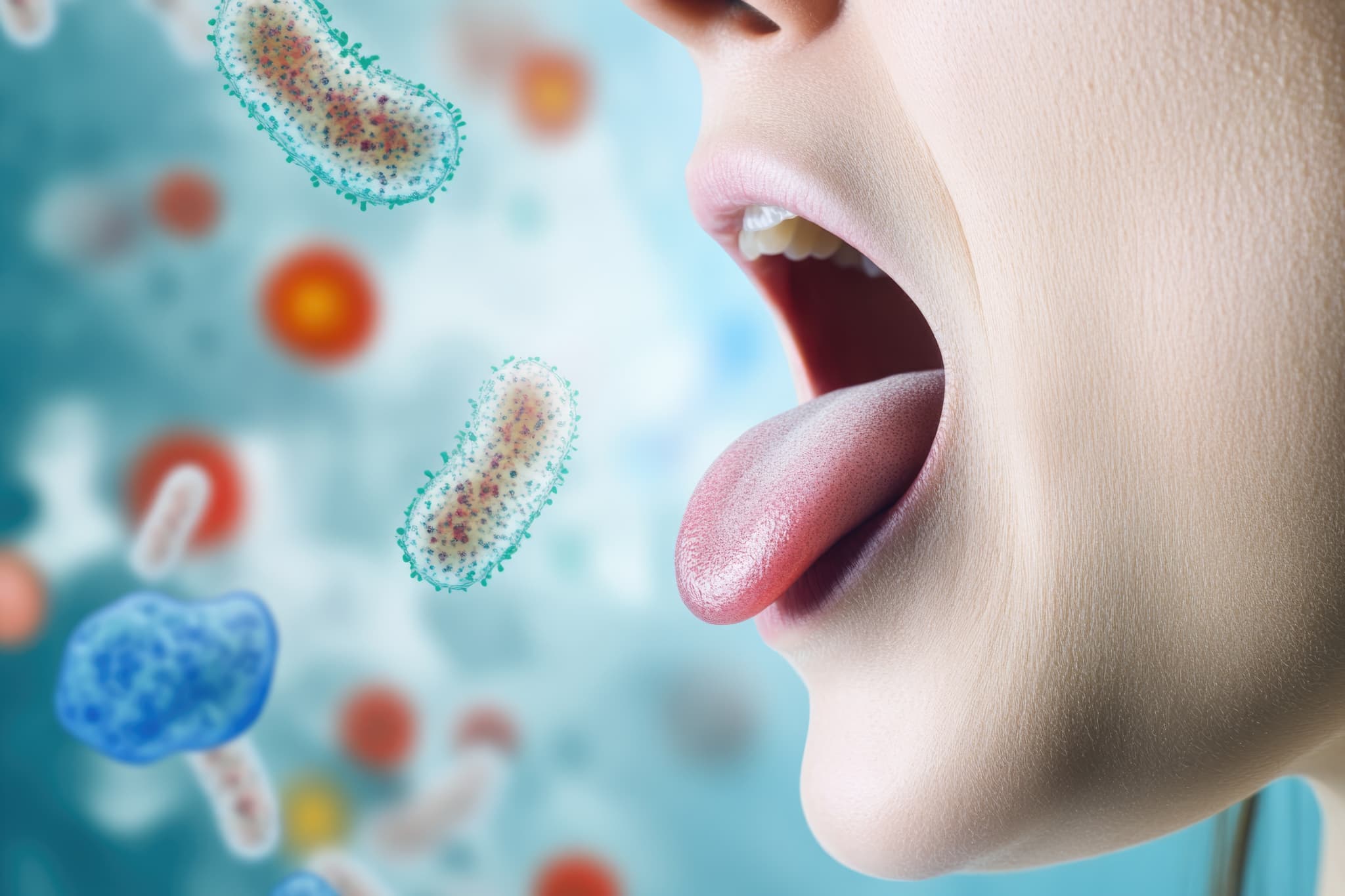 唾液と免疫のイメージ