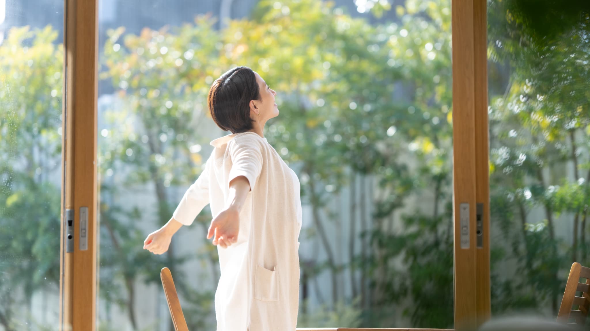 倦怠感から解放された女性