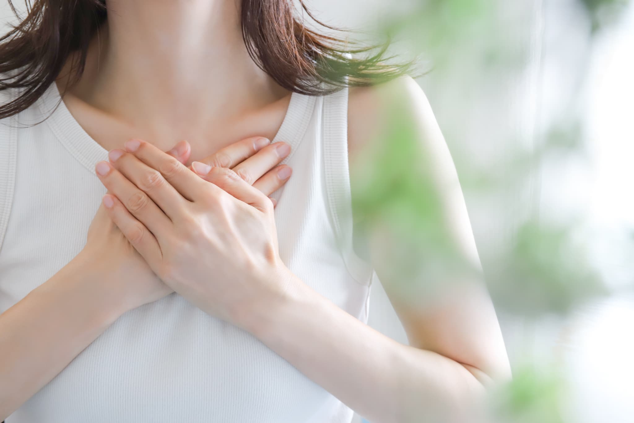 心が穏やかな女性