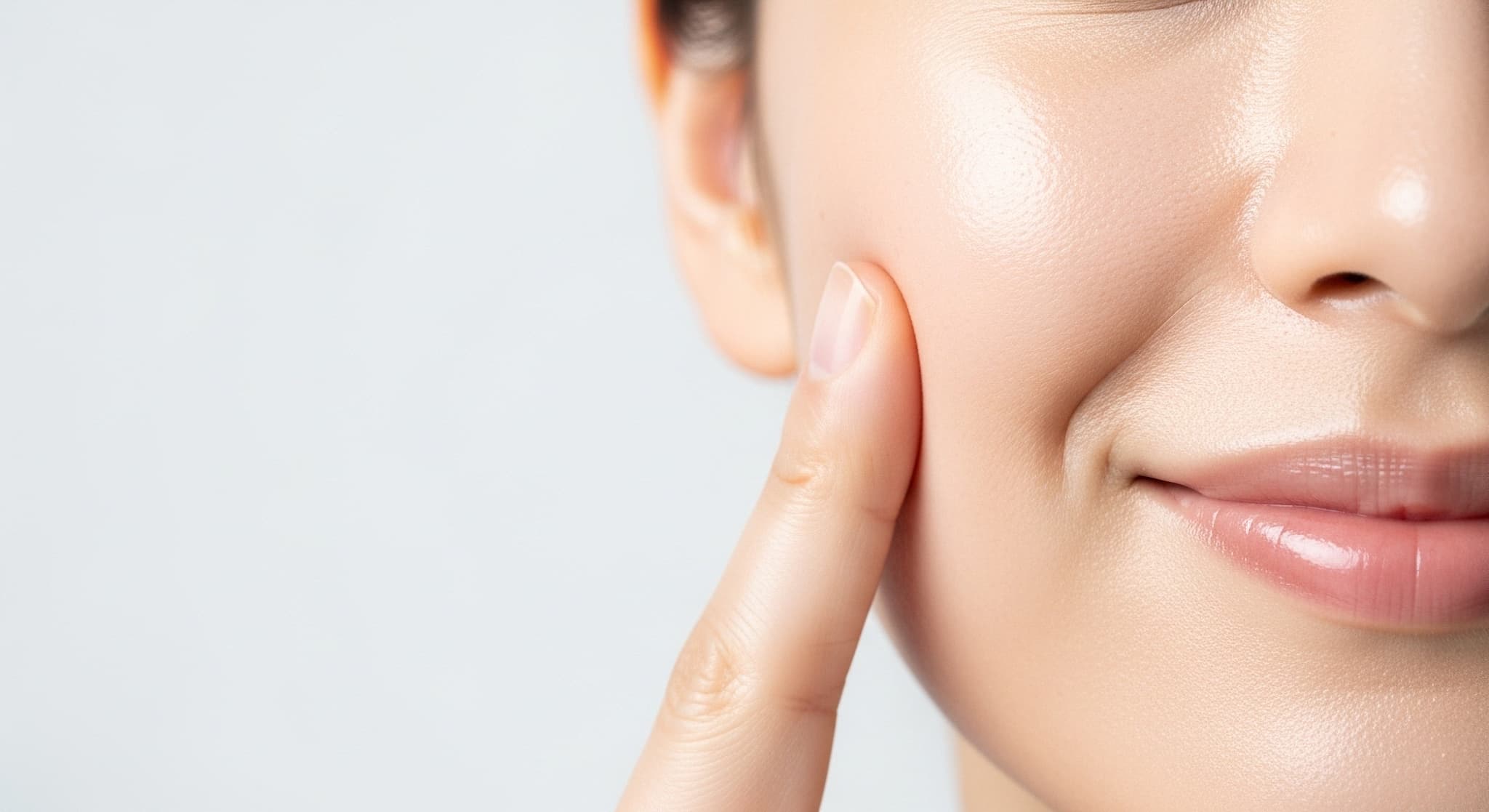 若々しい肌の女性