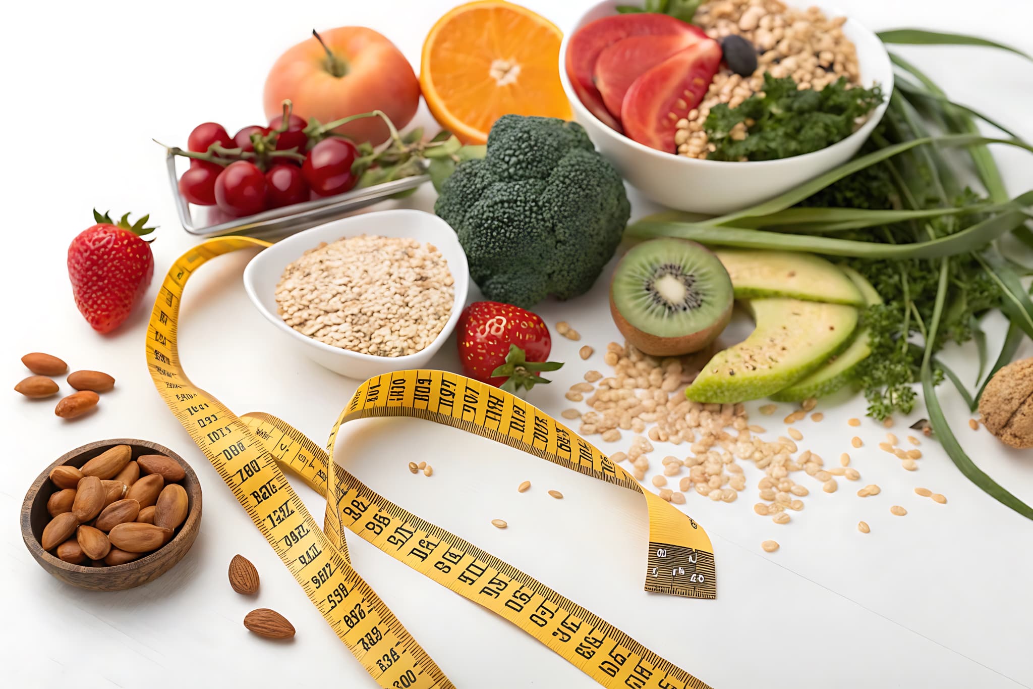 ダイエット中の食事に気を付けるイメージ