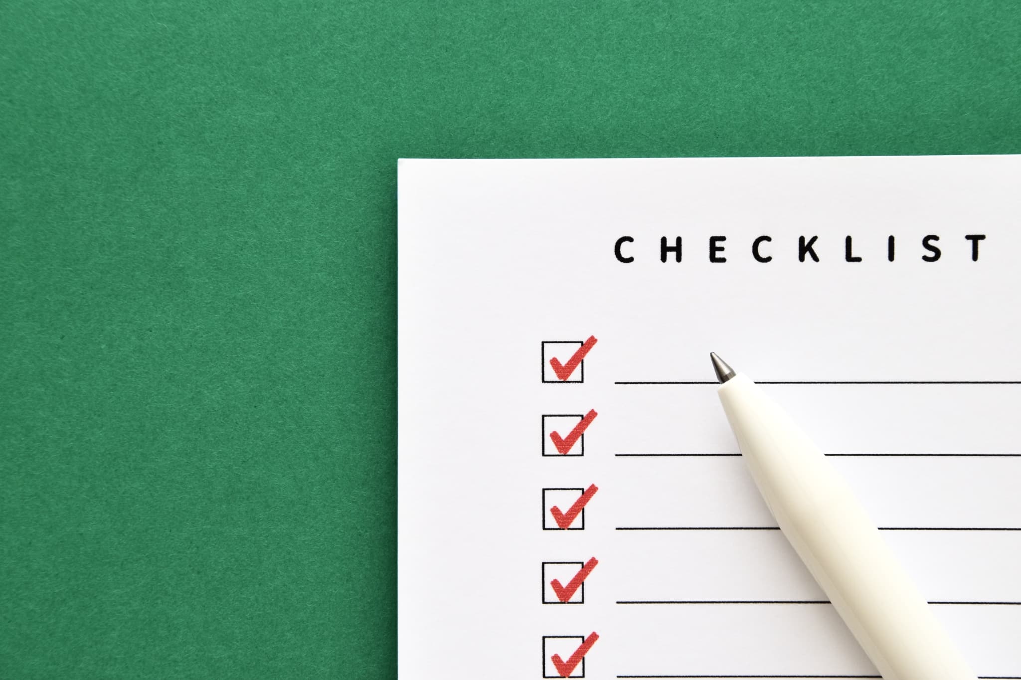 チェックリストのイメージ