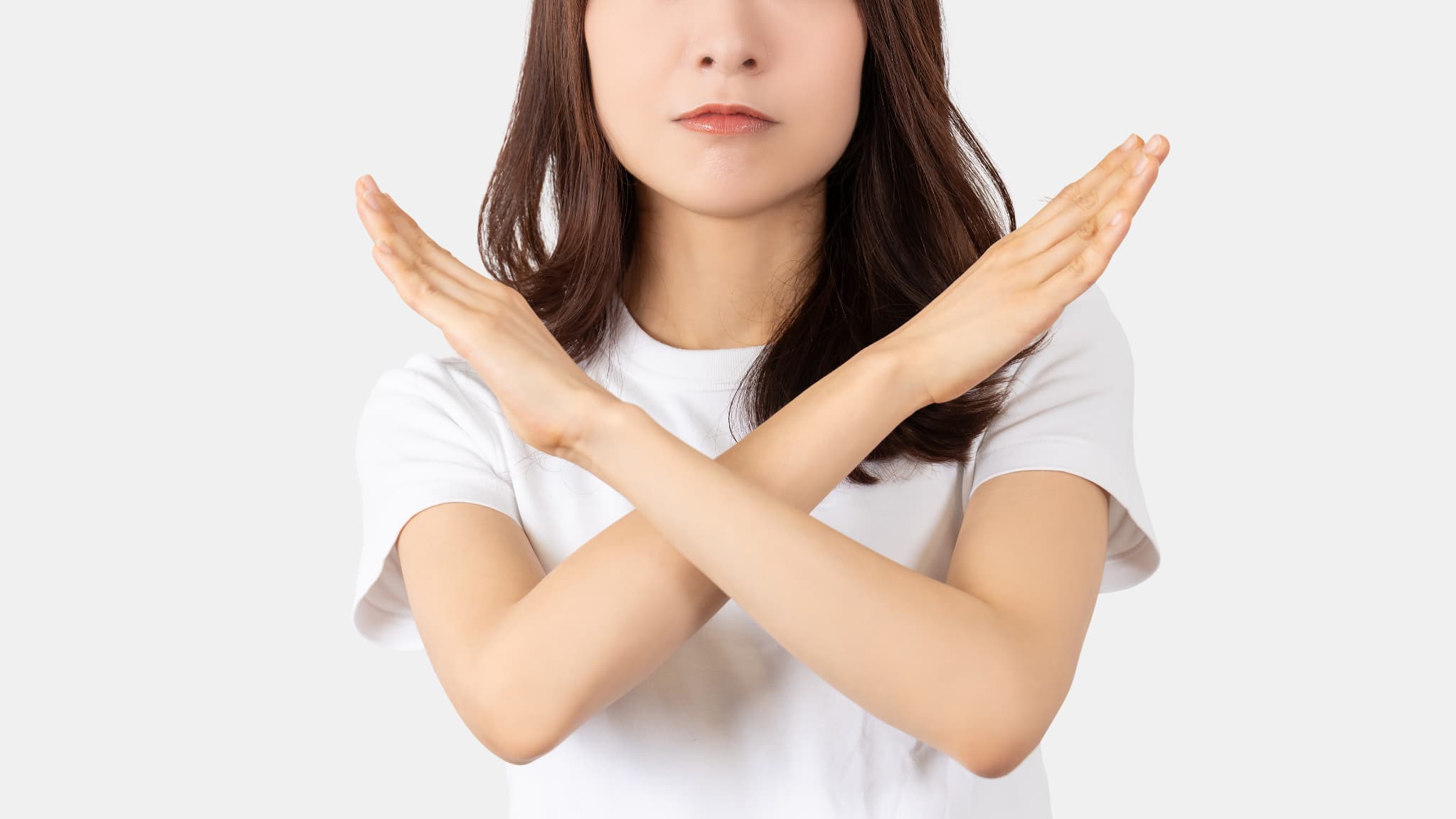 誤解を伝える女性