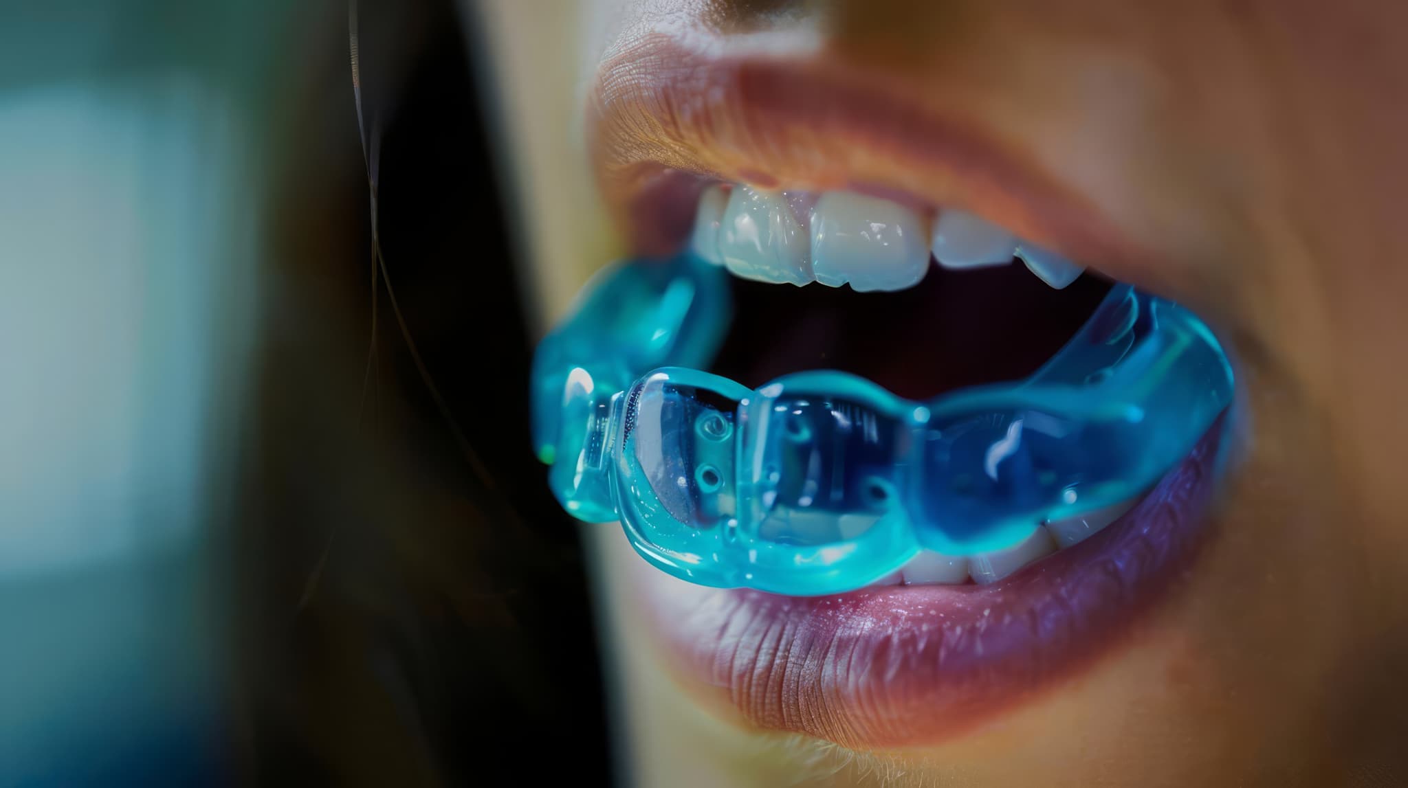 アスリートの口元