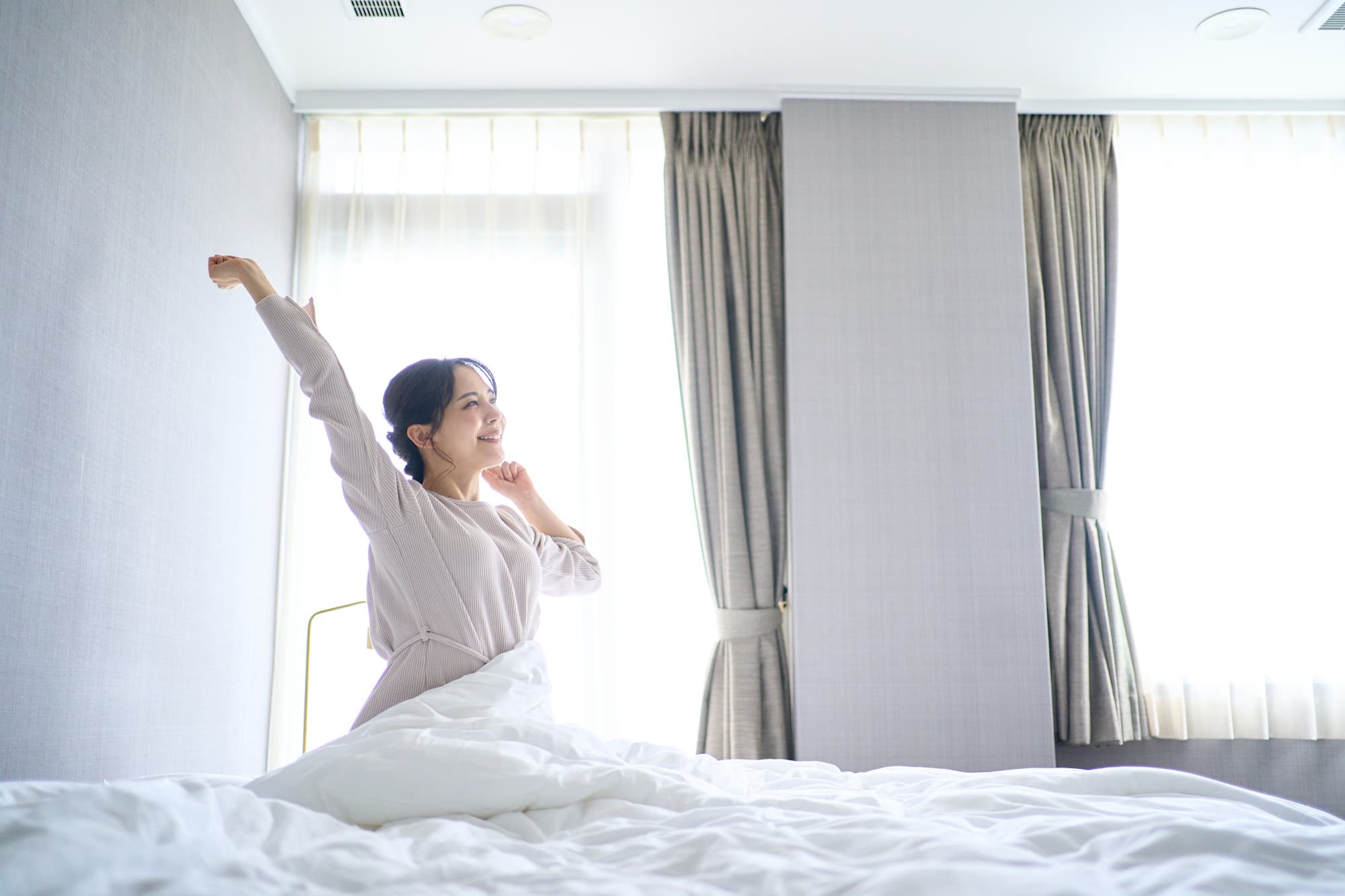 健康的な生活を送る女性