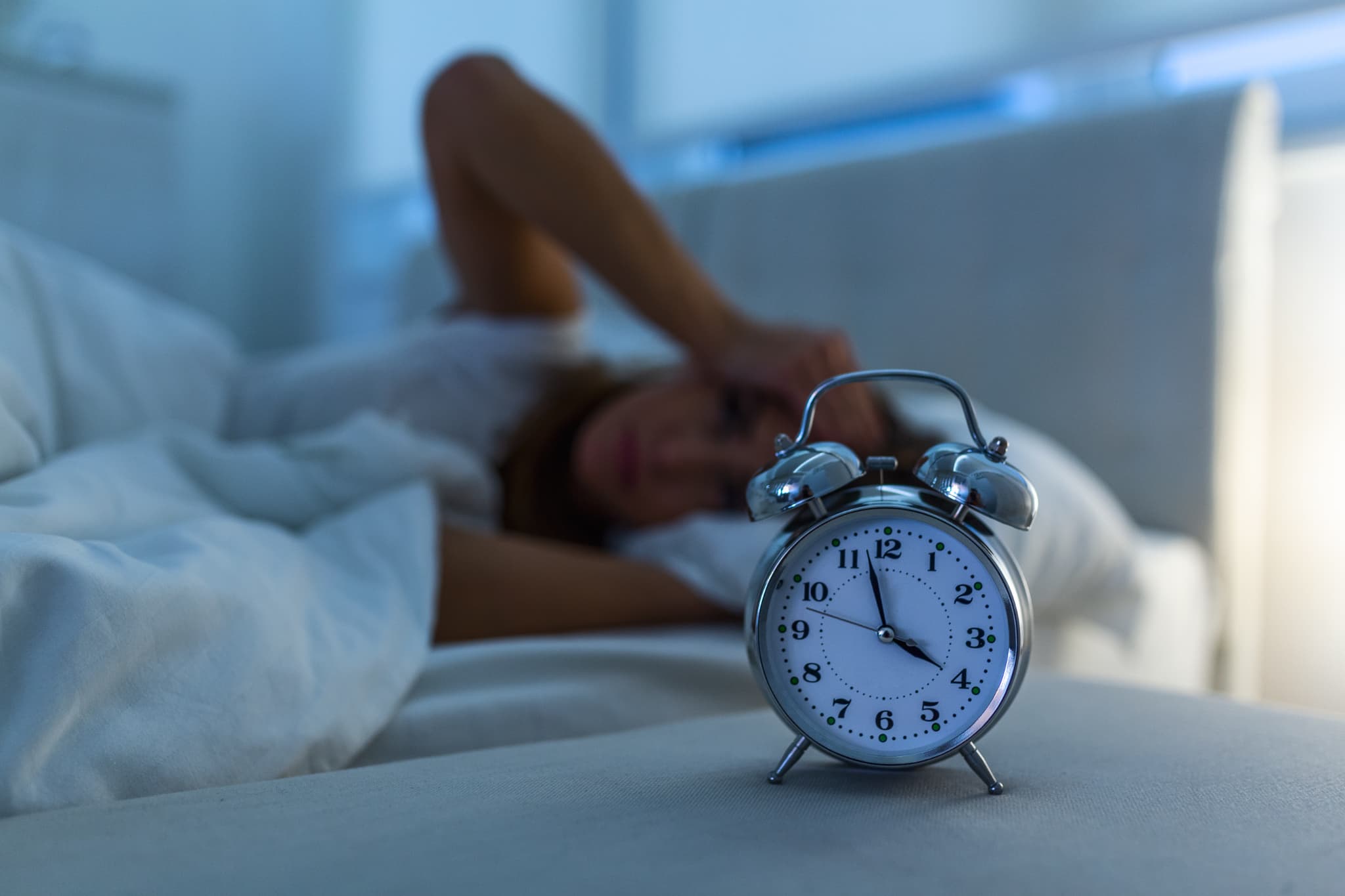 眠れない女性
