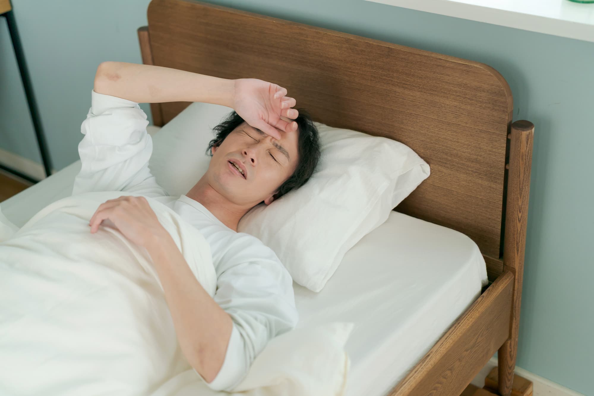 睡眠の質が悪い男性