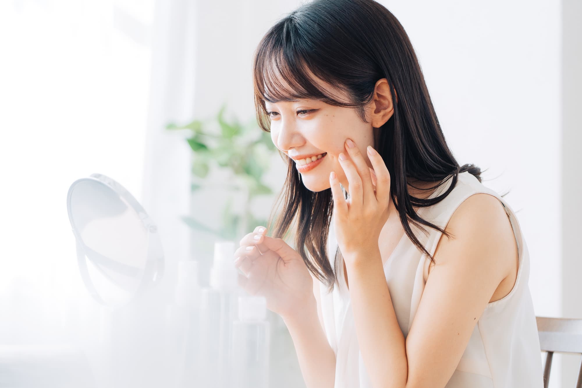 顔の歪みが改善した女性